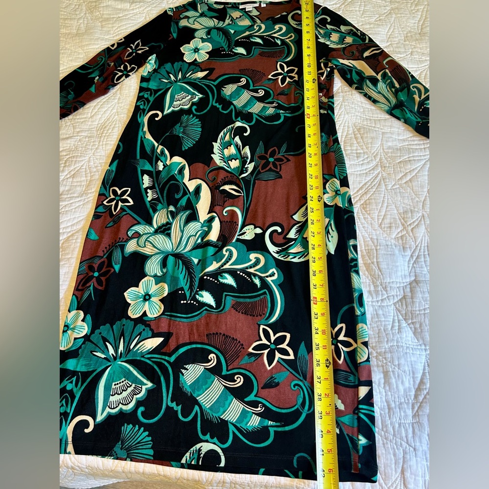 Chico's Green, Black , Beige And Brown Patterned … - image 2